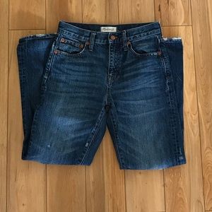 Madewell straight leg crop jeans